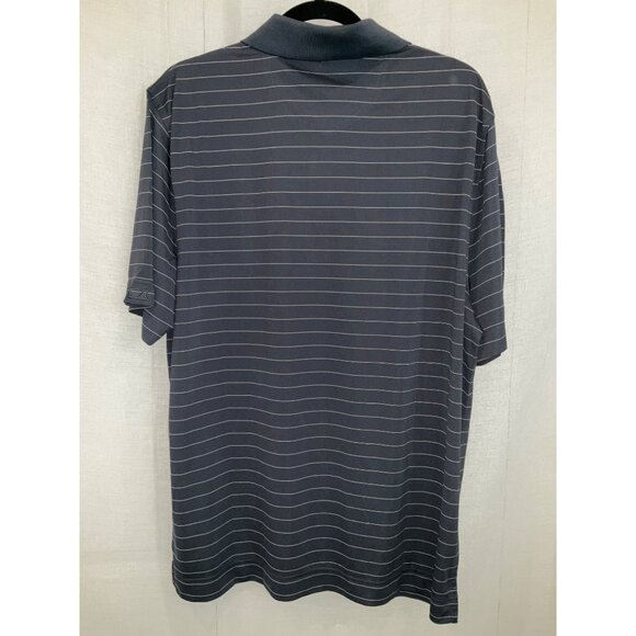 Cutter & Buck Mens Striped Polo Shirt Size Large Gray - Picture 3 of 4